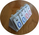Duplay 2 Multi-Functional Mini Scoreboards (Medium) - Φορητό Scorebook Flip Scorecard Tabletop Compact Flipper Score kard Ψηφιακό ημερολόγιο Μετρητής βάρους σώματος Math Game