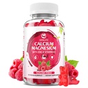 Ασβέστιο Μαγνήσιο Ψευδάργυρος Gummies με βιταμίνη D3, Ζάχαρη Δωρεάν Λίπη ασβεστίου για τις γυναίκες άνδρες, σμέουρο άρωμα - 60 κόμης