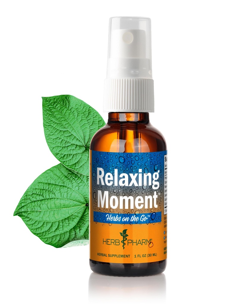 Herb Pharm Herbs on the Go: Relaxing MomentTM Kava Kava συμπλήρωμα Portable Spray 