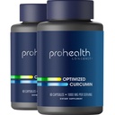 ProHealth Turmeric Curcumin Supplement: 285 Times More Bioavailable-Αναπτύχθηκε από νευροεπιστήμονες. 1000 mg συμπυκνωμένο εκχύλισμα Longvida Curcumin ανά σερβίρισμα (60 X 500 mg κάψουλες/μπότ) 2 Συσκευασία