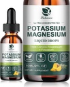 Potassium Magnesium Supplement Liquid w/Triple Complex Magnesium Glycinate & Potassium Plus Omega 3, Sea Moss, Black Seed, D3K2 & Calcium for Zzz, Leg Cramps & Muscle-4 FL OZ Drop
