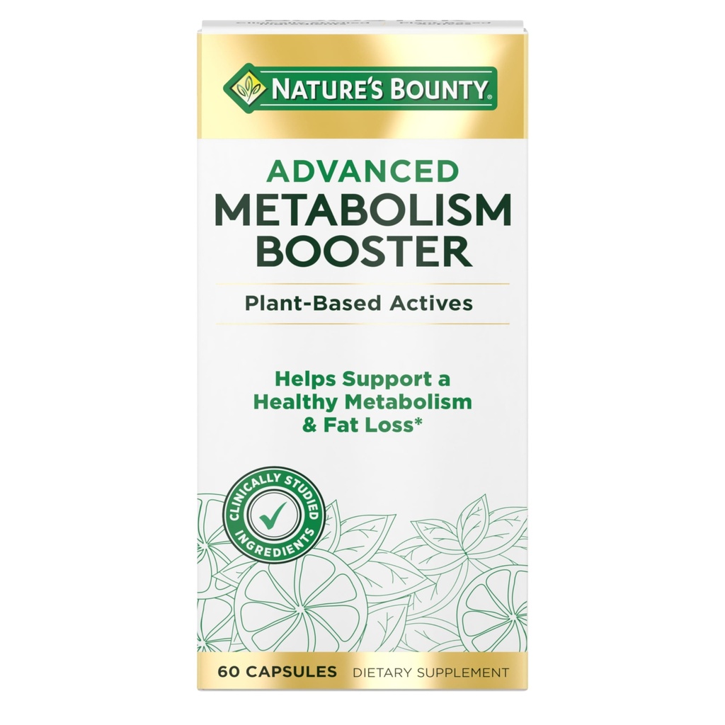 Nature's Bounty Advanced Μεταβολισμός Booster, Βοηθά στην υποστήριξη του υγιούς μεταβολισμού & απώλεια λίπους, 60 κάψουλες
