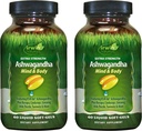 Irwin Naturals Extra Strength Ashwagandha - 60 Liquid Soft-Gels - Βοηθά στην ενίσχυση της φυσικής και ψυχικής απόδοσης - με Tumeric & Milk Thistle - 60 Servings