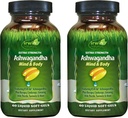 Irwin Naturals Extra Strength Ashwagandha - 60 Liquid Soft-Gels - Βοηθά στην ενίσχυση της φυσικής και ψυχικής απόδοσης - με Tumeric & Milk Thistle - 60 Servings