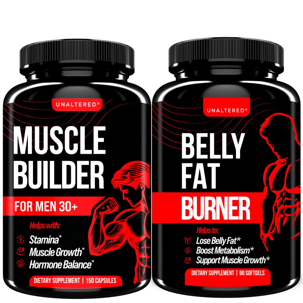 ΑΝΑΛΥΜΕΝΟΣ Μυϊκός Οικοδόμος & Belly Fat Burner Bundle
