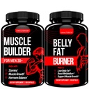 ΑΝΑΛΥΜΕΝΟΣ Μυϊκός Οικοδόμος & Belly Fat Burner Bundle