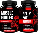 ΜΗ ΚΑΛΥΜΜΕΝΟΣ Μυϊκός Οικοδόμος & Belly Fat Burner Bundle