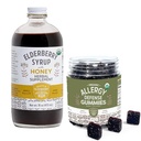 Βότανο συμπλήρωμα Σιρόπι & Gummies Bundle – Ένα μπουκάλι 16oz Syrup Elderberry με μέλι & 7oz Original Gummys Elderberry Made from Only Organic Ingredients in The USA