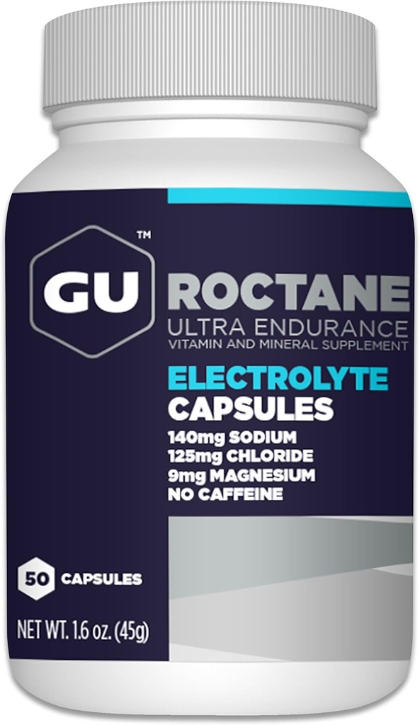 GU Energy Roctane Ultra Endurance Variety Pack; Electrolyte Capsules and BCAA Branch Chain Amino Acid with Vitamin B Capsules, 2 Bottles (110 Total)