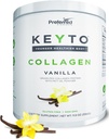 Keto Collagen Protein Powder με MCT Oil – Κέτο και Παλαιοφιλικό χόρτο Fed and Pasture Αυξημένα υδρολυμένα Collagen Peptides – Ταιριάζει σε χαμηλή διατροφή υδατανθράκων και Keto Snacks – KEYTO Vanilla Flavor