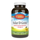 Carlson - Solar D Gems, Vitamin D3 and Omega-3 Supplement, 2000 IU (50 mcg) Vitamin D3, 115 mg Omega-3s EPA and DHA Supplement, Wild Caught, Sustainably Sourced, Lemon, 360 Softgels