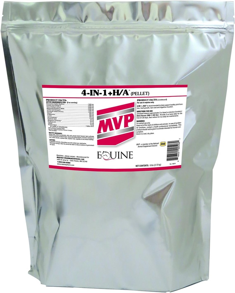 MVP 4-in-1 +H/A (6 λίβρες) Joint, Hair, Hoof & Digestive Support for Horses