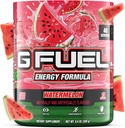 G fuel Watermelon Energy Drink Powder, Pre Workout Caffeine Mix for Gaming, Sugar Free Focus Amino, Vitamin + Antioxidants, 9.9oz (Watermelon, 40 Servings)