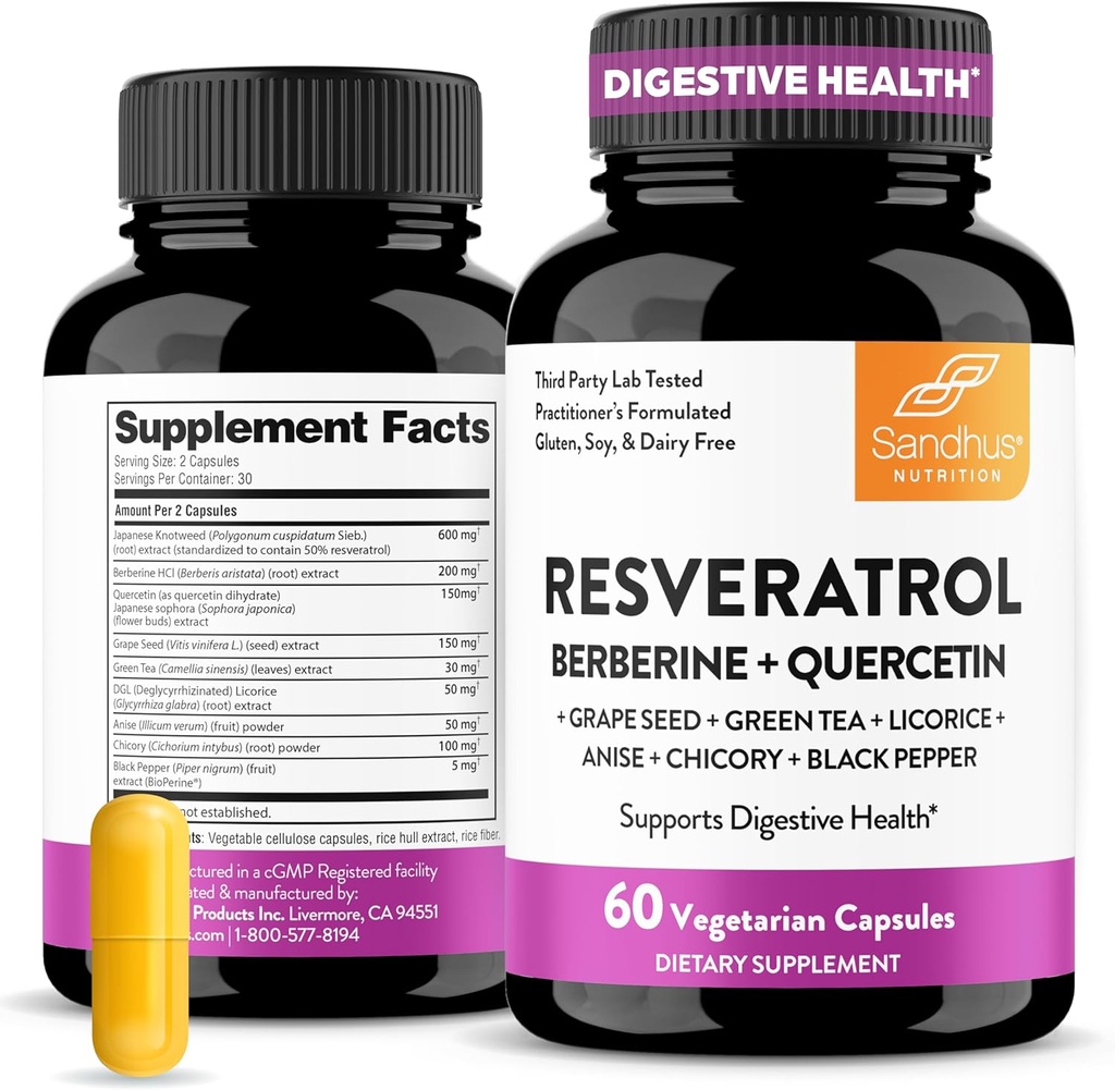 Resveratrol Sandhu's με Berberine για την υγεία των οστών 