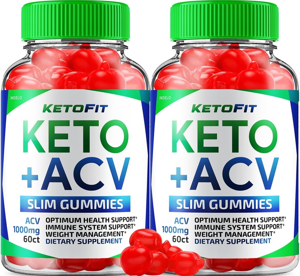 (2 Pack) Ketofit ACV Gummies Advanced 1000mg, Ketofit Keto + ACV Weight Management Gummies Apple Cider Vinegar Keto Fit Dietary Supplement Ketofit Gummies Κριτικές Βιταμίνη B12 B6 (120 Gummies)