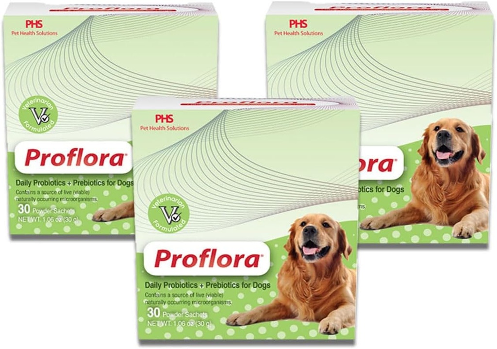 Probiotic for Dogs - Healthy Digestion - Boost Immune System - Normal Bowel Function - Skin and Coat Health - Supplement for GI Tract - 90 Servings, 3-Pack
