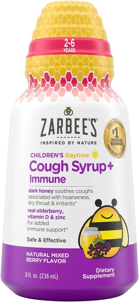 Zarbee's Kid's Cough + Ανοσοποιητική Ημέρα - 8oz