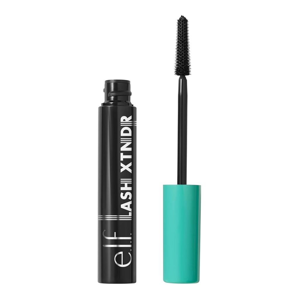 e.l.f. Lash XTNDR Mascara, Made with Tubing Technology for the look of Lash Extensions, Clamp & Flake Free, Vegan & Cruelty-Free, Pitch Black