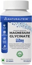 Magnesium Glycinate Supplement - 60 Tablets x 121 mg Elemental Magnesium, 555 mg Once Daily Women Pure Chelated Bisglycinate for Good Health and Sleep - Tested and Trusted for Heavy Metals