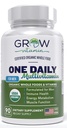 One Daily Multivitamin for Men - με Βιταμίνες & Ορυκτά + Βιολογικά Ολόκληρα Τρόφιμα, Συμπλήρωμα για την ενίσχυση της ενέργειας, Γενική Υγεία - Μη ΓΤΟ - 90 Κάψουλες 