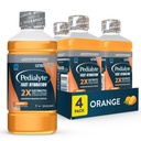 Pedialyte Fast Hydration Electrolyte Solution, Orange, Hydration Drink, 33.8 Fl Oz (πακέτο των 4)