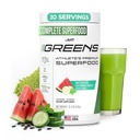 JYM Greens Super Food Powder for Performance, Watermelon Cucumber, Spirulina, Μανιτάρια, Βιταμίνες, BroccoPhane & Broccoli, Άνδρες & Γυναίκες, 30 Μερίδες