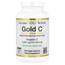 California Gold Nutrition Gold C USP Grade Vitamin C Supplement - Ανοσολογική Υποστήριξη & Εποχιακή Ευεξία - Χορτοφαγική Φιλική - Χωρίς γλουτένη, Μη ΓΤΟ - 1000 mg - 240 κάψουλες λαχανικών
