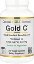California Gold Nutrition Gold C USP Grade Vitamin C Supplement - Ανοσολογική Υποστήριξη & Εποχιακή Ευεξία - Χορτοφαγική Φιλική - Χωρίς γλουτένη, Μη ΓΤΟ - 1000 mg - 240 κάψουλες λαχανικών