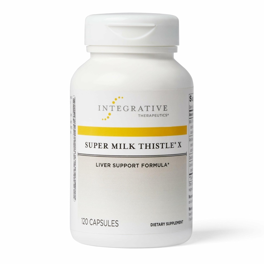 Ολοκληρωτικά Θεραπευτικά Super Milk Thistle X - Βότανο συμπλήρωμα για την υποστήριξη της ηπατικής υγείας με το γάλα Thistle, Licorice Root Extract & More* - Χωρίς γλουτένη & Γαλακτοκομικά - 120 κάψουλες (120 σερβιρίσματα)