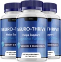 (3 Pack) Neuro Thrive Brain Supplement, Neuro Thrive for Memory Formula, Neuro-Thrive PQQ to Reduce The Negative Effects of Brain Fog Neuro-Thrive Cognitive Function NeuroThrive Reviews (180 Capsules)