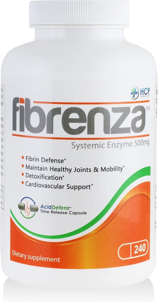 Fibrenza - Συστηματικό σύμπλοκο ενζύμων με ινωδολυτικά & πρωτεολυτικά ένζυμα - Συμπλήρωμα διατροφής - 240 Caps