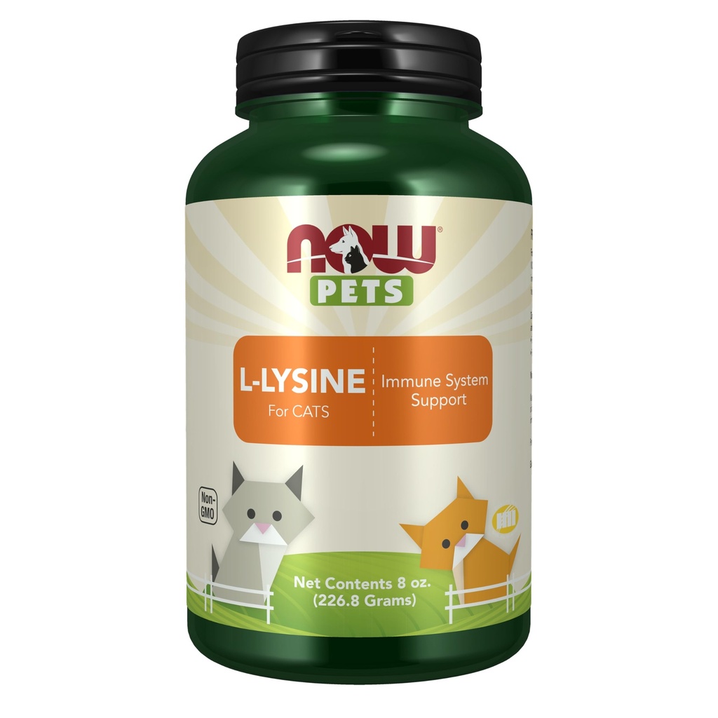 ΤΩΡΑ Pet Health, L-Lysine συμπλήρωμα, σκόνη, Formulated for Cats, NASC Certified, 8-Ounce