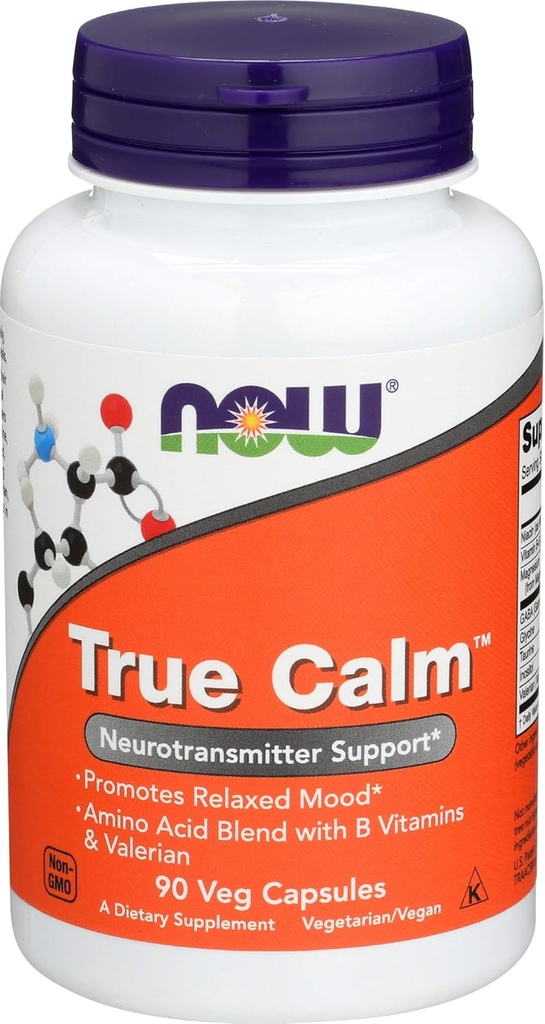 Τώρα Τροφίμων True Calm(tm) Amino Relaxer 90 Caps (δύο πακέτα)