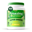 Amazing Grass Green Superfood Ενέργεια: Super Greens σκόνη & Plant Based καφεΐνη με πράσινο τσάι, Beet Root σκόνη & flax Σπόροι, λεμόνι Lime, 100 εξυπηρετούν (Packaging May Vary)