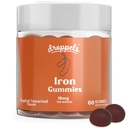 Σταγονίδια Iron Gummies 18mg για γυναίκες και άνδρες – Vegan Plant-based Iron Supplement 