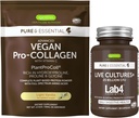 Ζωντανές κουλτούρες+ Lab4 Probiotics + Vegan Vanilla Collagen Protein Powder Vegan Bundle, Complete Collagen Booting Formula + 25 Billion CFU Probiotic με μη-Bloating Prebiotic, από τον Igenus