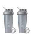 BlenderBottle Classic Shakeer μπουκάλι Ιδανικό για τις ανακινήσεις πρωτεϊνών και πριν την προπόνηση, 28-Ounce (2 Pack), Pebble Γκρι