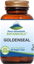 Pure Mountain Botanicals Goldenseal Capsules - Kosher Vegan Caps with 250mg Organic Goldenseal Root Supplement