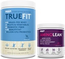 RSP NUTRITION AminoLean Pre Education Energy (Μαύρο μούρο Ρόδι 30 Σερβίρει) με TrueFit Protein Powder (Vanilla 2 LB)