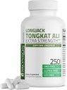Bronson Longjack Tongkat Ali επιπλέον δύναμη, 250 κάψουλες χορτοφάγων