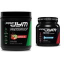 JYM Supplement Science PRE JYM 30 Υπηρεσίες - Φράουλα Kiwi & Post-Education με BCAA's, Γλουταμίνη, Creatine HCL, Beta-Alanine και More, Blue Arctic Freeze, 30 Υπηρεσίες, 22 Oz