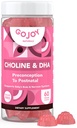 GOJOY NATURALS Prenatal Gummies with Choline & DHA - Preconception, Pregnancy & Postnatal Vitamins for Women - Choline 250mg + DHA 150mg - Vegan, Sugar-Free, Non-GMO