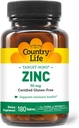 Country Life Target- Mins Ψευδάργυρος 50 mg 180 δισκία - Συμπληρώματα ψευδαργύρου για την Ανοσολογική Υγεία - Ψευδάργυρος 50mg - Υποστήριξη ψευδαργύρου