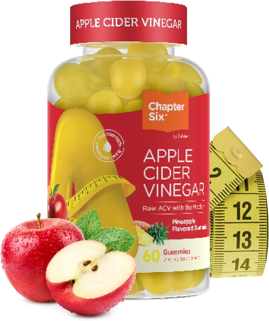 Zahler - Apple Cider Vinegar Gummies - Kosher & Delicious ACV Gummies for Women & Men - Detox Support & Cleanse - Gut Health & Μεταβολισμός Υποστήριξη - 60 Ανανάς Γεύση Gummies.