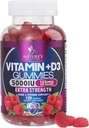 Συμπλήρωμα βιταμίνης D3 Gummy 5000 IU (125 mcg) Διαιτητικές Βιταμίνες D για άνδρες & γυναίκες - Οστέινα, δόντια, μύες και ανοσοποιητική υποστήριξη υγείας, υψηλής ισχύος VIT D3 Nature's Non-GMO & Gluten Free - 120 Gummies