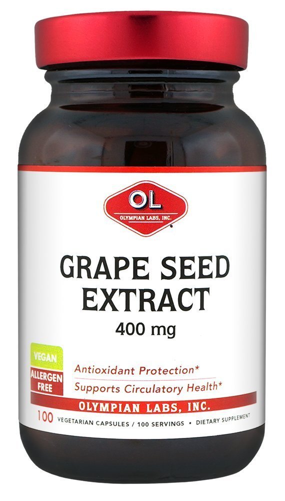 Olympian Labs Grape Seed Extract 400mg Vegan Κάψουλες 