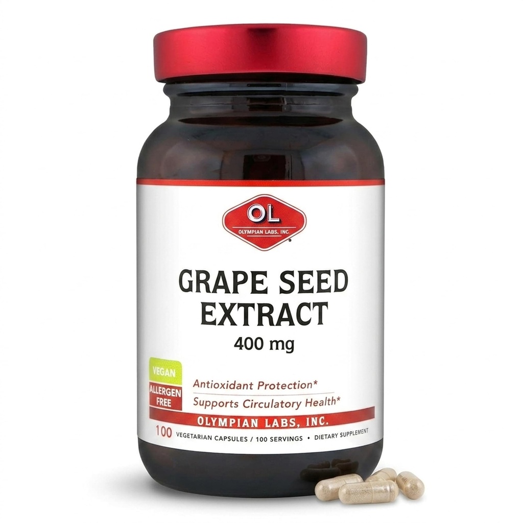 Olympian Labs Grape Seed Extract 400mg Vegan Κάψουλες 