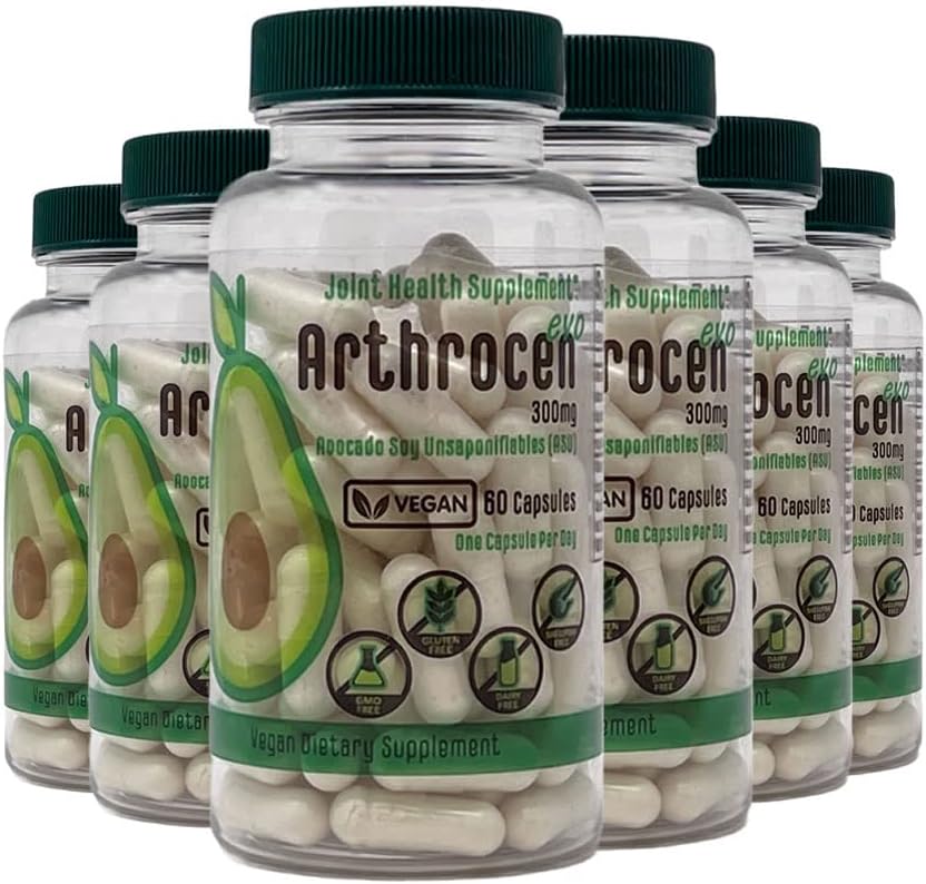 EVO Vegan Joint Health Supplement, 300Mg Avocado Soy Unsaponifiable, 60 ημέρες προσφοράς, μία κάψουλα ανά ημέρα (12 μήνες)