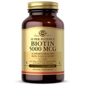 Solgar Biotin 5000 mcg - Προώθηση υγιεινού δέρματος, νυχιών & μαλλιών - Υποστηρίζει την παραγωγή ενέργειας, πρωτεΐνη, υδατάνθρακες & λιπώδης μεταβολισμός - βιταμίνη Β - μη ΓΤΟ, Vegan, χωρίς γλουτένη - 100 εξυπηρετούν, χωρίς γεύση, Τυποποιημένη συσκευασία, 100 Μέτρα