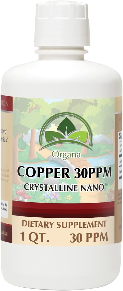 Organa Pure Crystalline Liquid Copper Supplement - 30 PPM - Κολλοειδή Ορυκτά